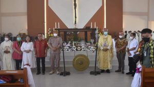 Sekda Ketapang Resmikan Gereja Katolik Santo Yohanes Rasul Balai Semadang