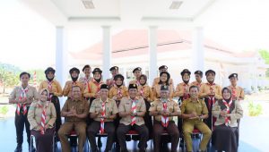 Bupati Citra Lepas Kontingen Jambore Nasional Kwarcab Pramuka Kayong Utara