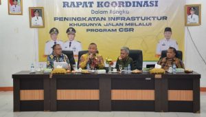 Sekda Ketapang Pimpin Rakor Perbaikan Insfratruktur Jalan Melalui CSR