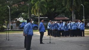 Sekda Bahas Masalah Banjir dan Batik Daerah