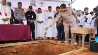 Sekda Ketapang Letakkan Batu Pertama Pembangunan Gereja Santa Maria Assumpa Tanjung