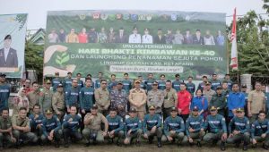 Sekda Ketapang Pimpin Upacara Peringatan Hari Bakti Rimbawa ke 40 dan Launcing Penanaman Sejuta Pohon