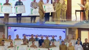 Hadiri Penandatanganan Berita Acara IDM, Sekda: Desa Kalinilam Sebagai Desa Dengan IDM Peringkat Tertinggi ke -2 Di Kalbar