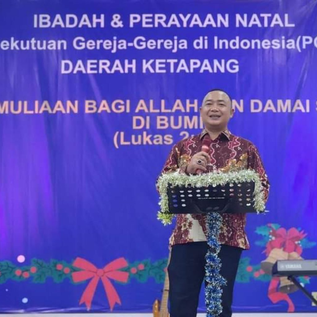 Hadiri Natal Bersama PGI, Sekda Ketapang Sampaikan 2 Hal Pantun Penutup