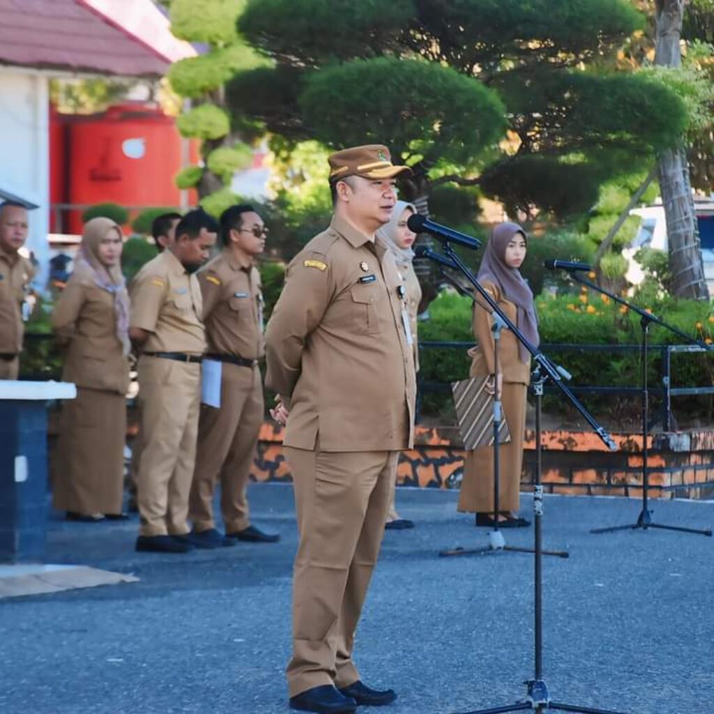 Sekda Ketapang Kabupaten Pimpin Apel Pagi Pasca Libur Lebaran