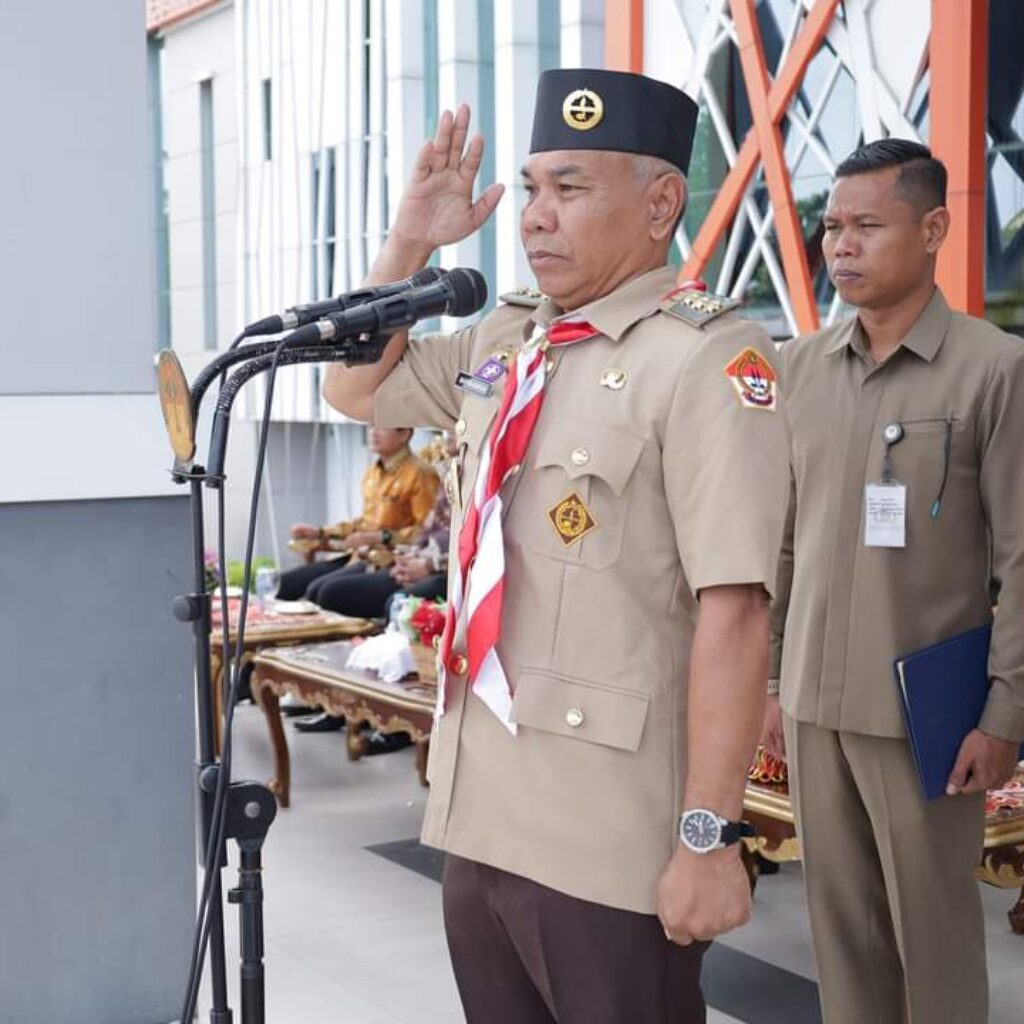 Bupati Ketapang Jadi Inspektur Upacara Peringatan Hari Pramuka Ke-63 Tahun 2024