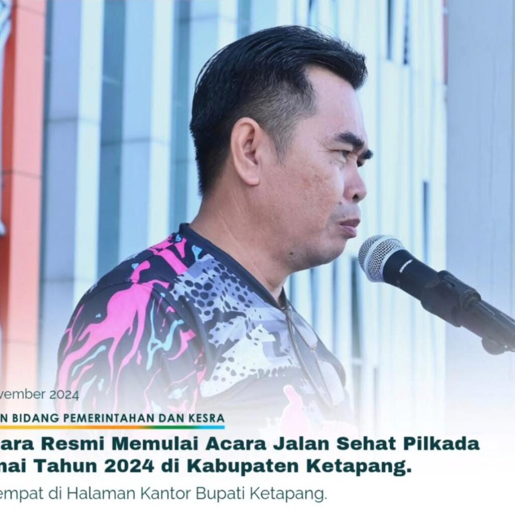 Asisten Sekda Ketapang Memulai Jalan Sehat Pilkada Damai 2024