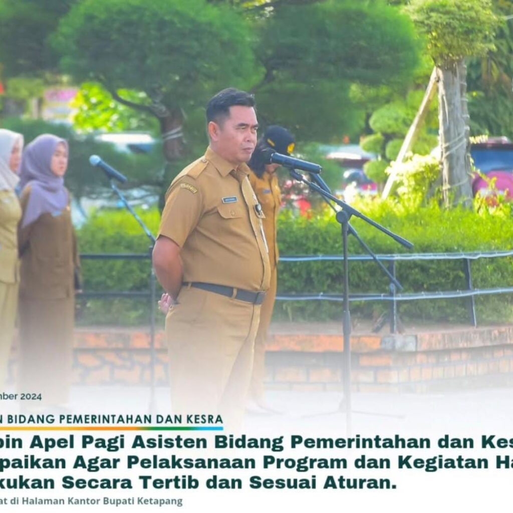 Pimpin Apel Pagi Asisten Bidang Pemerintahan Dan Kesra Sampaikan Agar Pelaksanaan Program Dan Kegiatan Harus Dilakukan Secara Tertib Dan Sesuai Aturan