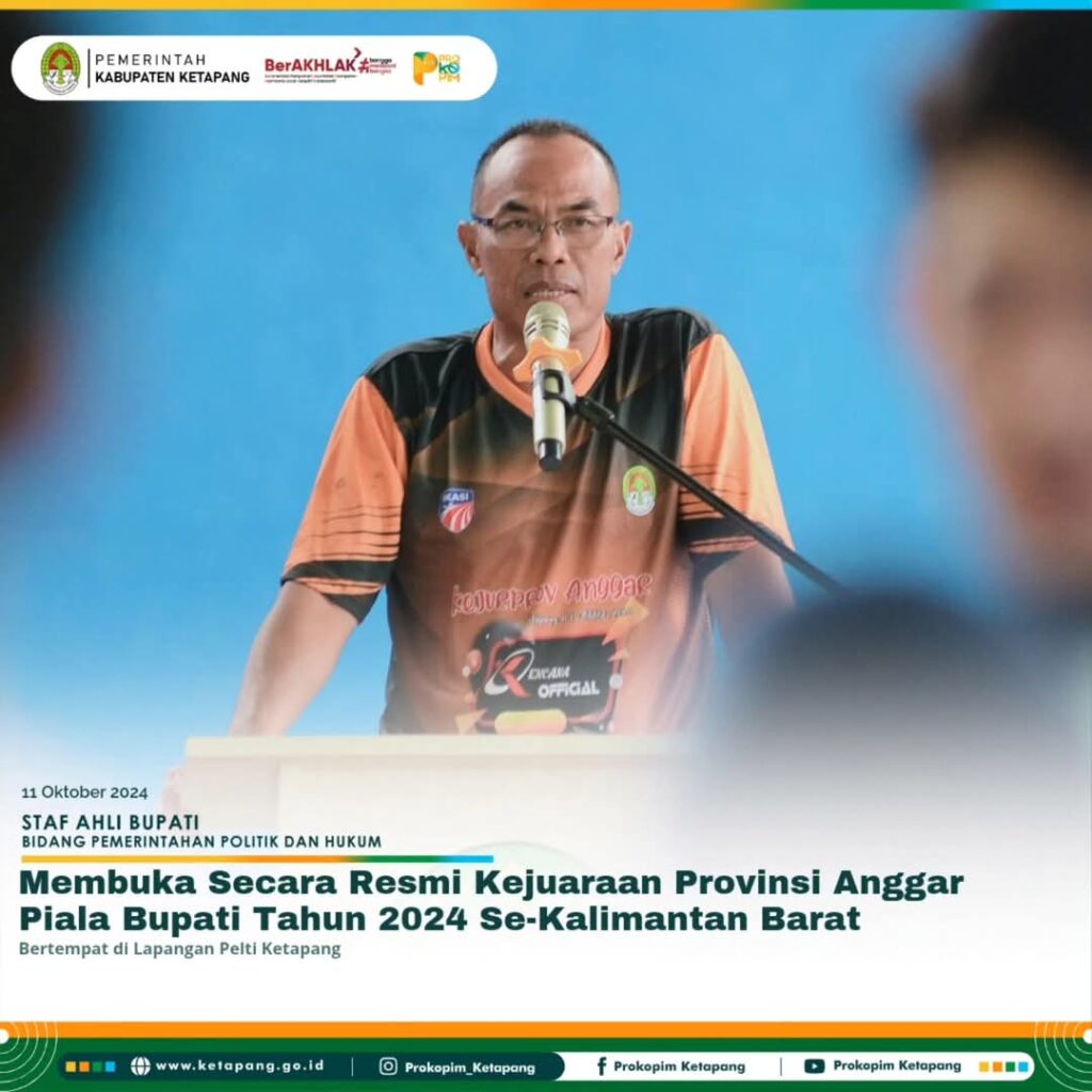 Kejuaraan Anggar Piala Bupati Ketapang Tahun 2024 Resmi Dibuka