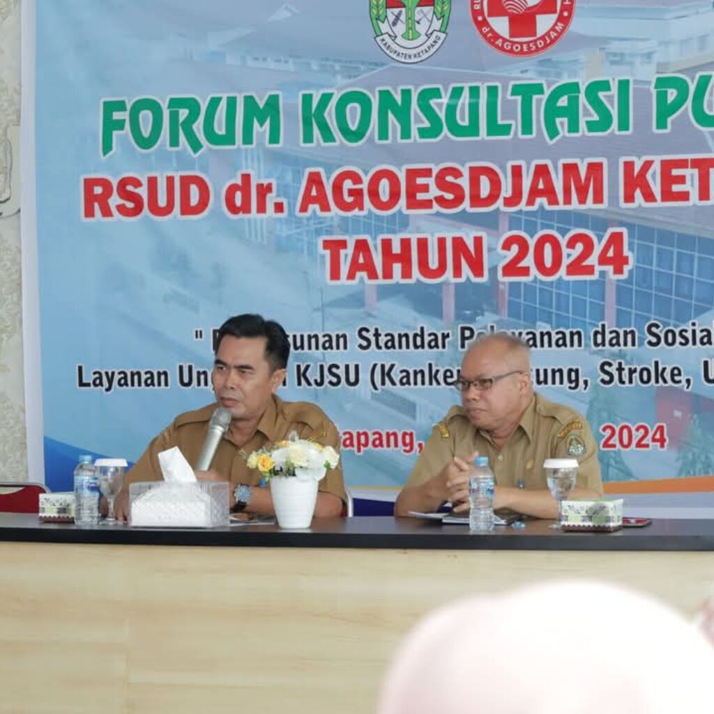 Asisten I Sekda Buka Forum Konsultasi Publik 2024 RSUD Agoesjam