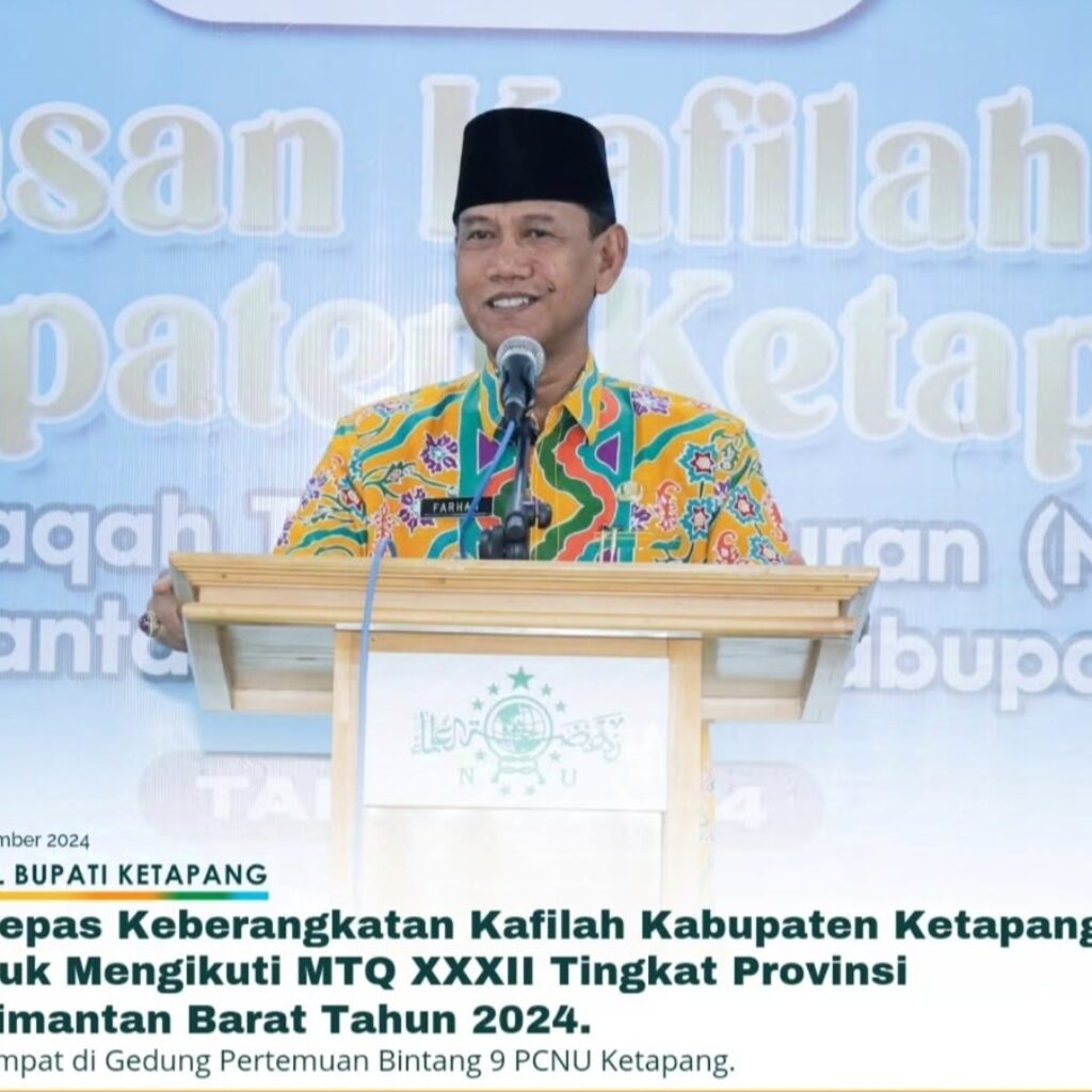 Wabup Ketapang Melepas Keberangkatan Kafilah Kabupaten Ketapang Untuk Mengikuti MTQ XXXII Tingkat Provinsi Kalimantan Barat tahun 2024 Di Kabupaten Landak