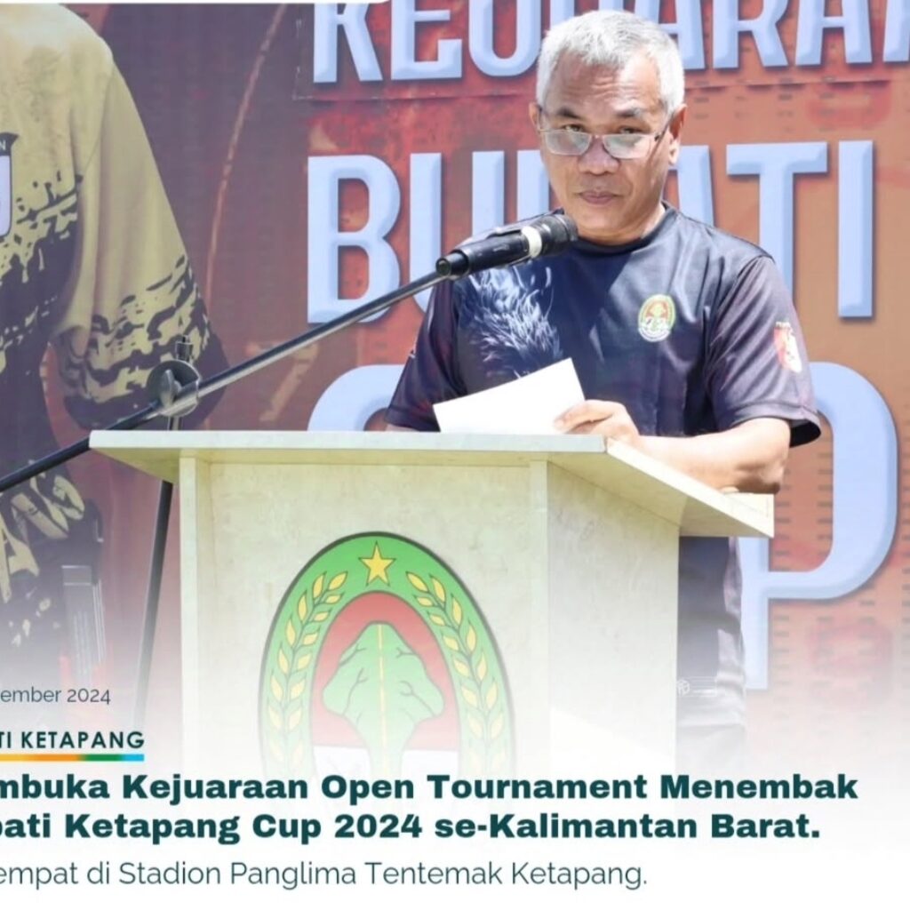 Bupati Ketapang Membuka Kejuaraan Open Tournament Menembak Bupati Ketapang Cup 2024 Se-Kalimantan Barat