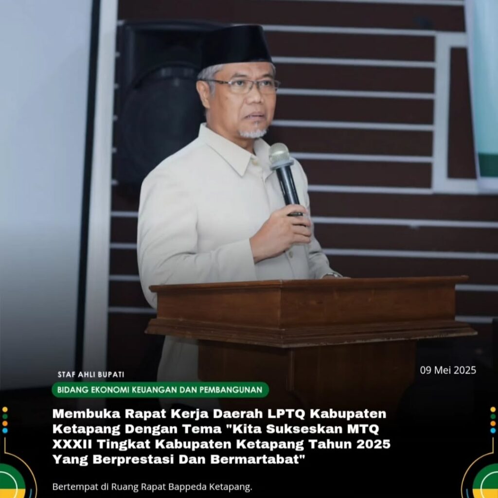 Staff Ahli Bupati Membuka Rapat Kerja Daerah LPTQ kabupaten Ketapang 
