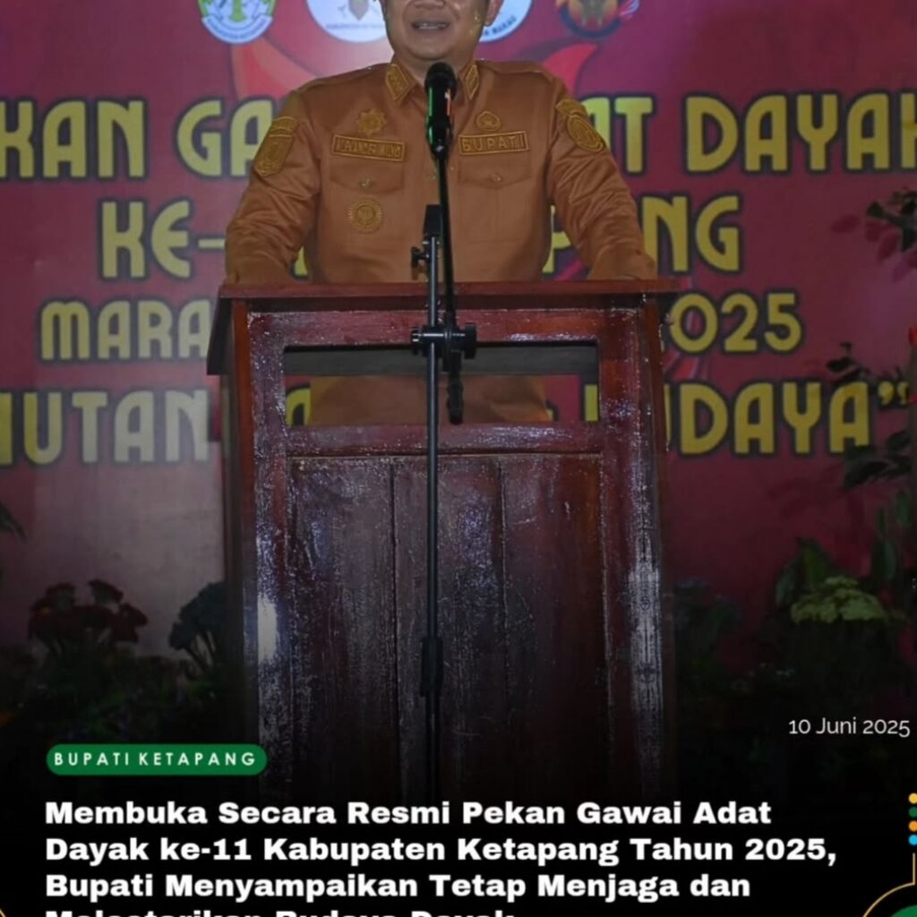 Bupati Ketapang Membuka Secara Resmi Pekan Gawai Dayak XI Ketapang