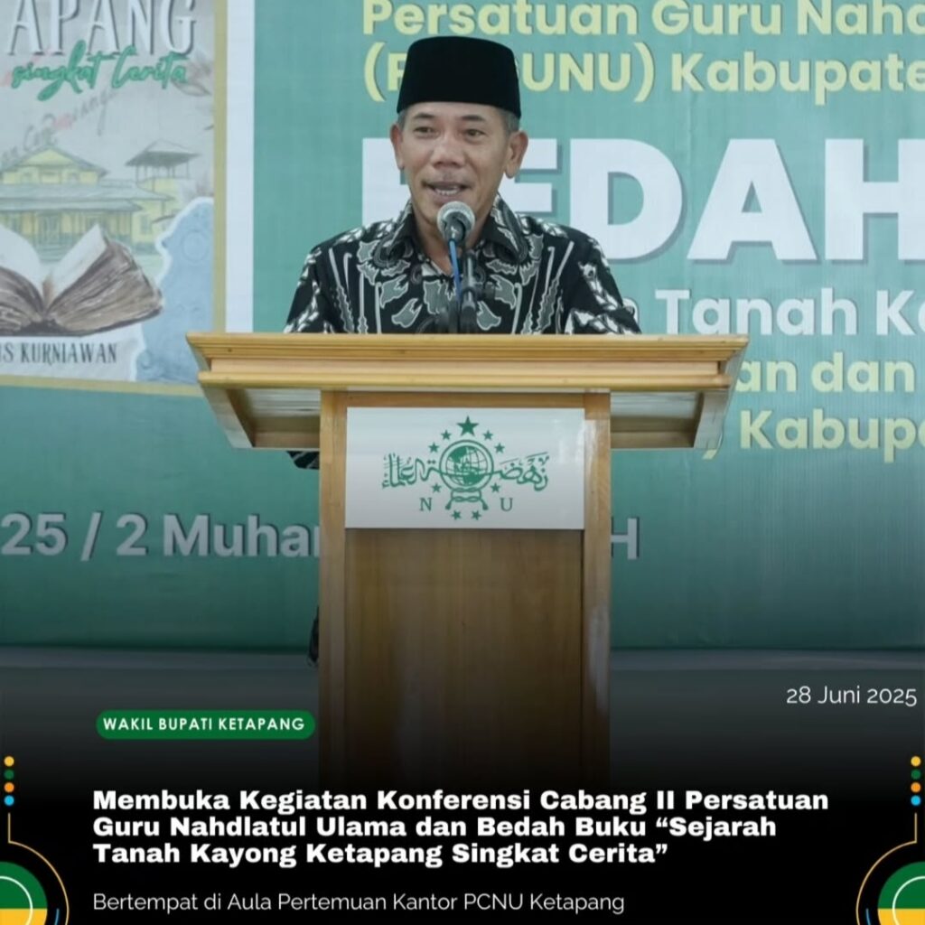 Wabup Ketapang Membuka Kegiatan Konferensi Cabang II Persatuan Guru Nahdlatul Ulama Dan Bedah Buku