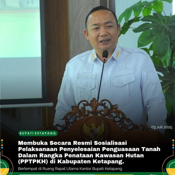 Bupati Ketapang Membuka Kegiatan Sosialisasi PPTPKH