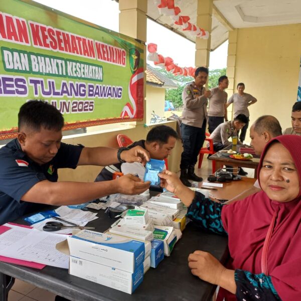 Dokkes Polres Tulang Bawang Gelar Yankesling Gratis di Mapolsek Penawartama, Berikut Jumlah Peserta dan Tujuannya