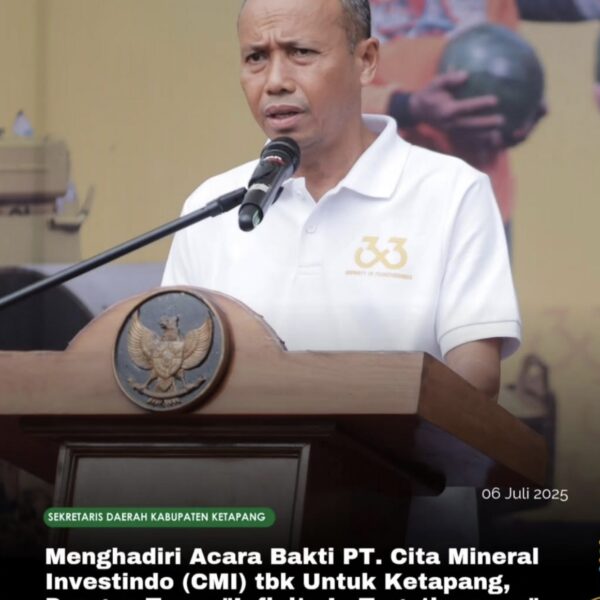 Sekda Ketapang Hadiri Acara Bakti PT Cita Mineral Investindo (CMI)