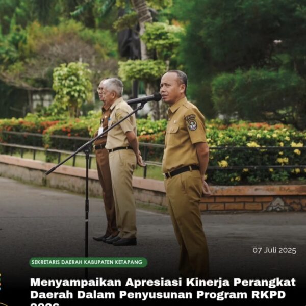 Sekda Ketapang Menyampaikan Apresiasi Kinerja Perangkat Daerah Dalam Penyusunan Program RKPD 2026