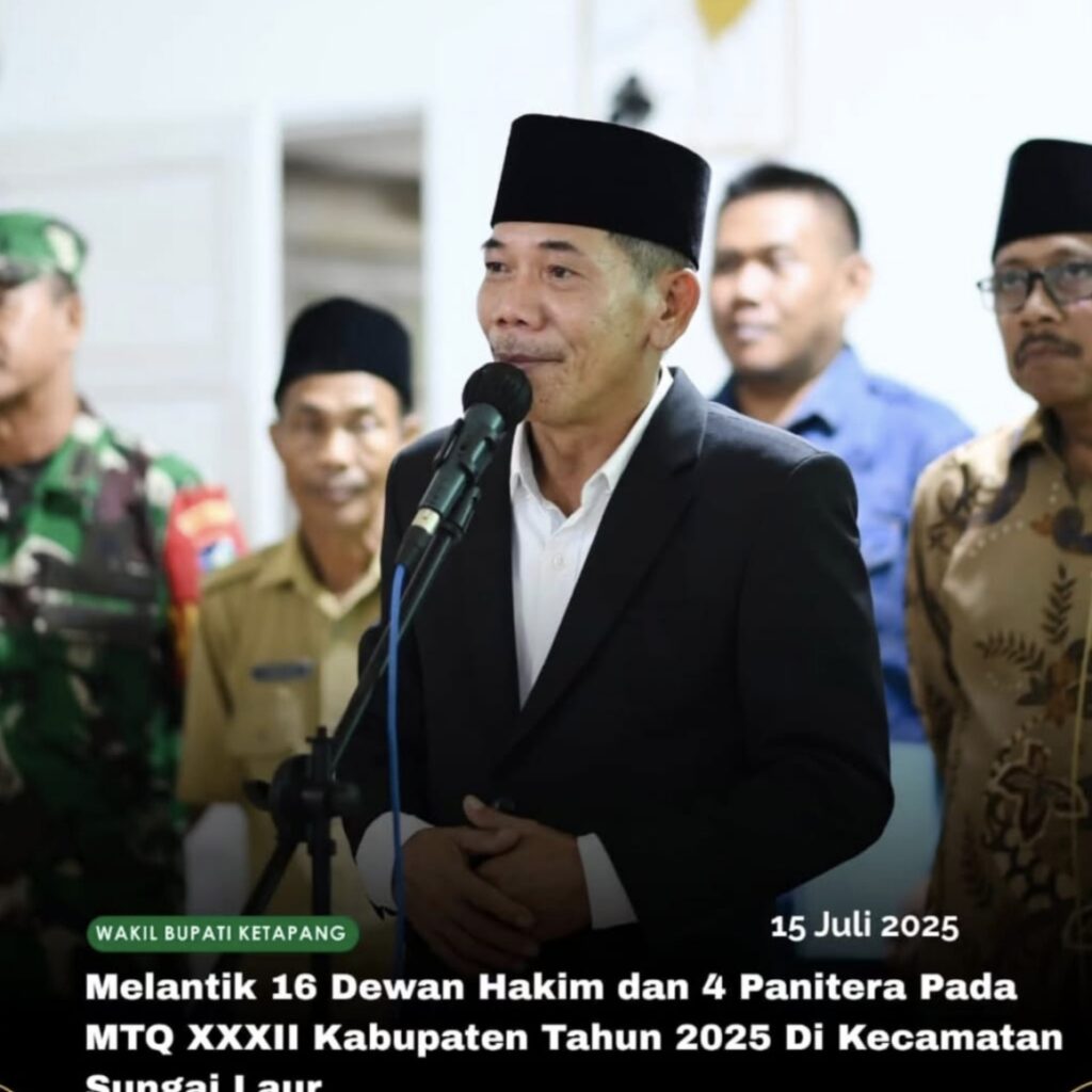 Wabup Ketapang Jamhuri Amir Melantik Sebanyak 16 Dewan Hakim Dan 4 Panitera MTQ XXXII Tingkat Kabupaten Ketapang