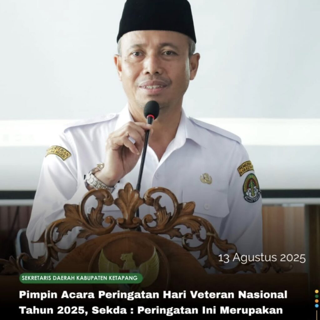 Sekda Ketapang Pimpin Acara Peringatan Hari Veteran Nasional Tahun 2025
