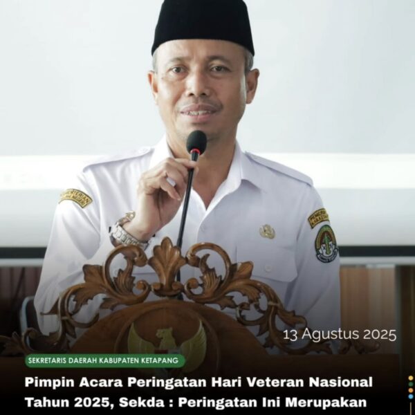Sekda Ketapang Pimpin Acara Peringatan Hari Veteran Nasional Tahun 2025