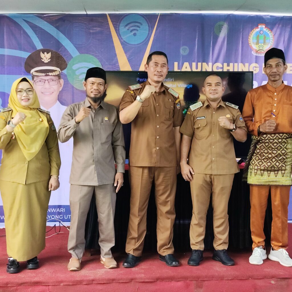 Desa Pangkalan Buton Resmi Launching Internet Desa, Satu-Satunya di Kayong Utara Milik BUMDes