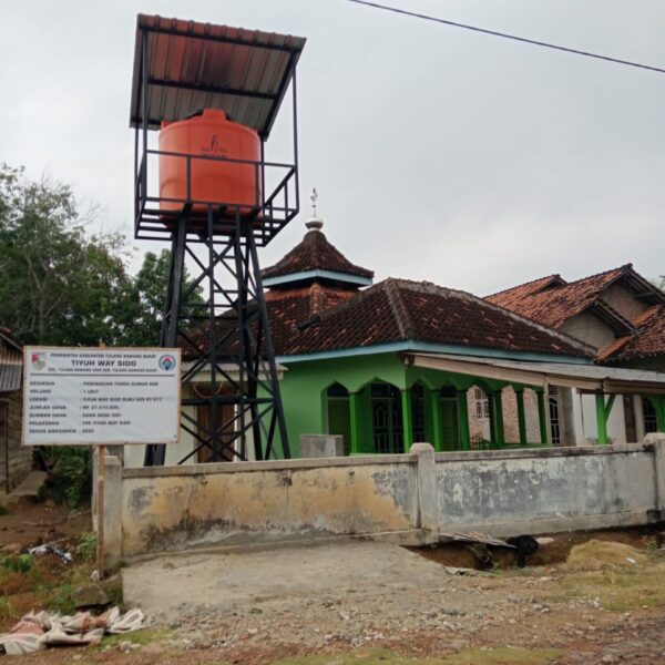 Tiyuh Way Sido Realisasikan Pembangunan Anggaran DD 2025 Memasang Tower Air dan pipanisasi 