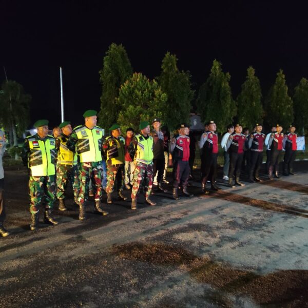 Jaga Kamtibmas Natal 2025 dan Jelang Tahun Baru 2026, Polres Lampung Utara Bersama Kodim 0412 Gelar Patroli Gabungan