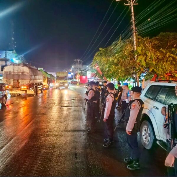 Ops Lilin Krakatau 2025, Satgas Preventif Polres Lampung Tengah Intensifkan Patroli Amankan Jalinteng dan Obyek Vital