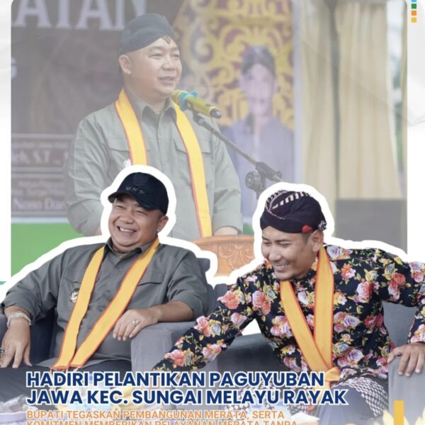 Bupati Ketapang Hadiri Pelantikan Paguyuban Jawa Kecamatan Sungai Melayu Rayak, Tegaskan Komitmen Pembangunan Merata