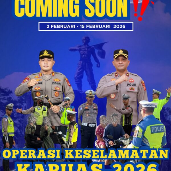 Tertib Berlalu Lintas, Bukti Cinta Sesama Polres Melawi Mulai Operasi Keselamatan Kapuas Tahun 2026