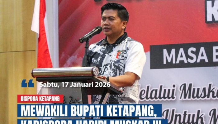 Mewakili Bupati Ketapang, Kedispora Hadiri Muskab III Perbaikin 2026