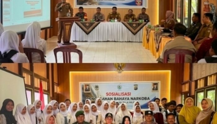 Komitmen Tegas Pemdes Nanga Ella Hilir Bersama TNI-Polri Bersih Narkoba Adalah Harga Mati