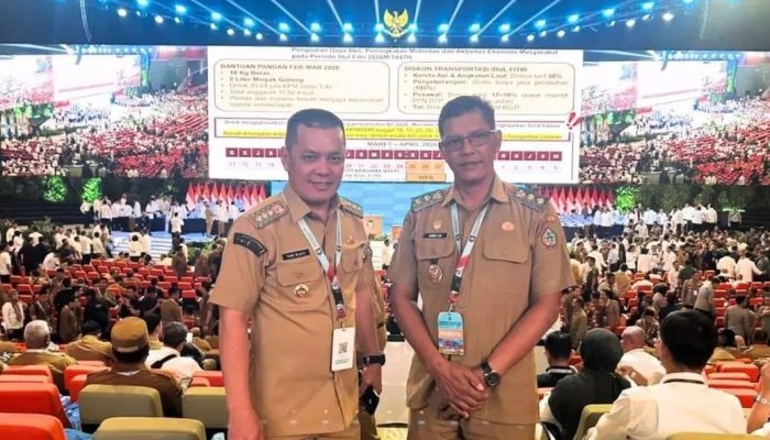 Sinergi Pusat dan Daerah Menuju Indonesia Emas 2045, Bupati dan Wakil Bupati Kayong Utara mengikuti Taklimat Presiden pada Rakornas Pemerintah Pusat dan Daerah di Sentul