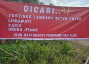 Viral Spanduk “Dicari” Petinggi Sawit PT BAL di Ketapang, Buntut Sengketa Lahan, Masyarakat Meminta Penjelasan