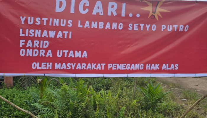 Viral Spanduk “Dicari” Petinggi Sawit PT BAL di Ketapang, Buntut Sengketa Lahan, Masyarakat Meminta Penjelasan
