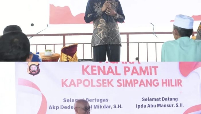 Wabup Kayong Utara Hadiri Kenal Pamit Kapolsek Simpang Hilir, Ajak Jaga Kondusivitas Wilayah