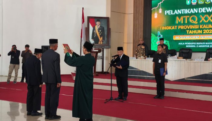 Gubernur Kalbar Lantik Dewan Hakim MTQ XXXIV, Tekankan Integritas Penilaian hingga Apresiasi Potensi Ekonomi Kayong Utara
