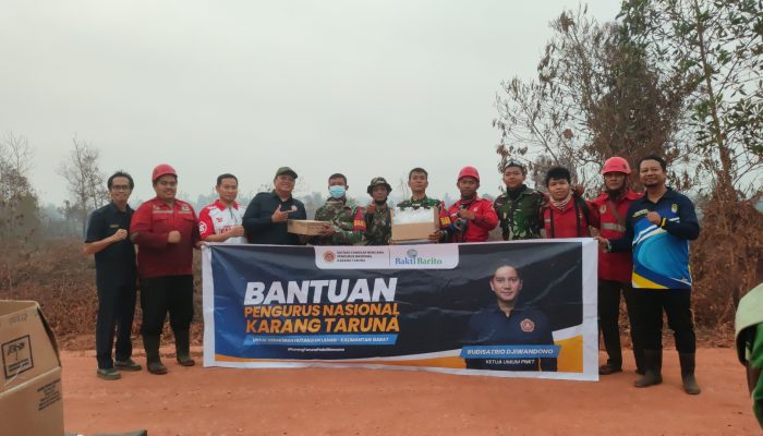Aksi Sosial Karang Taruna Ketapang, Dukung Perjuangan Petugas Karhutla di Tanjungpura