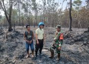 Babinsa Tanjung Agung Ingatkan Warga Waspada Dampak Membakar Lahan